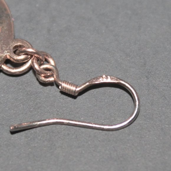 Authentic Tory Burch Gold Over 925 Logo Dangle Statement Earrings - Picture 4 of 7